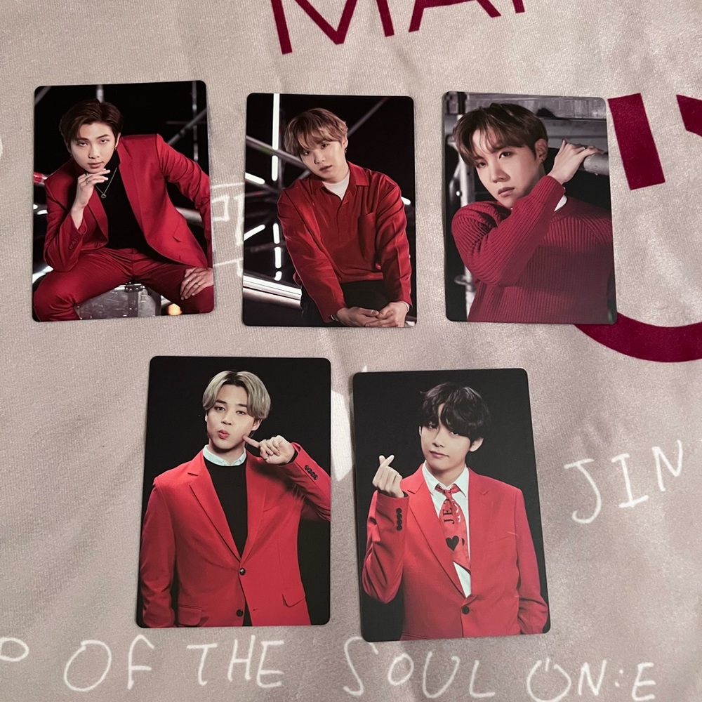 OFFICIAL BTS MOTS ON:E PHOTOCARDS SET #6 5 MEMBERS ONLY